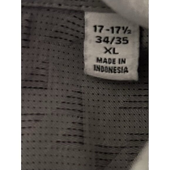 Calvin Klein Mens Slim Fit Geometric Perforated Dress Shirt XL 17 1/2 34/35 - Picture 5 of 9